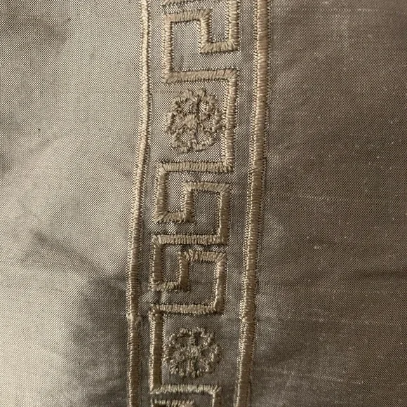 Vintage Kravet Couture Embroidered Silk Fabric - Picture 1 of 3